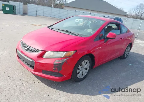2012 Honda Civic Lx z USA, uszkodzony, nr VIN 2HGFG3B55CH557892